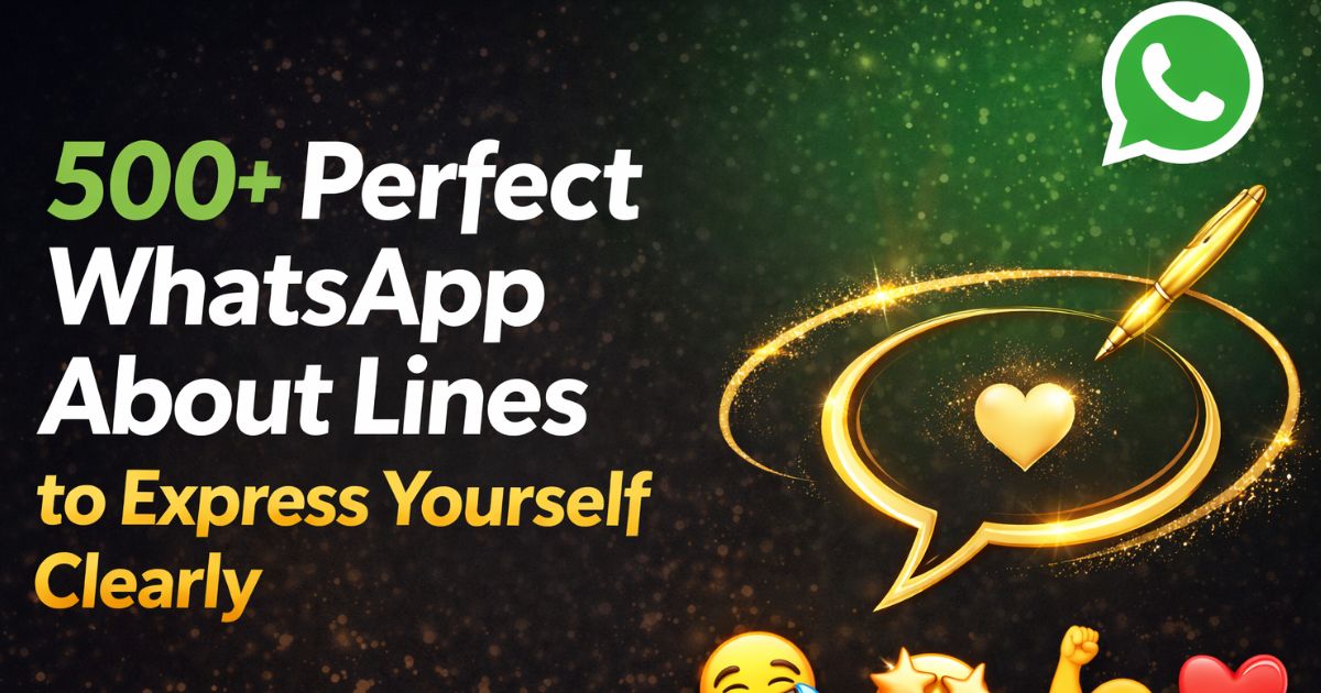 WhatsApp About Lines