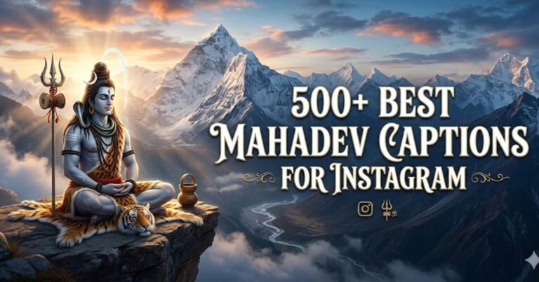 500+ Best Mahadev Captions for Instagram