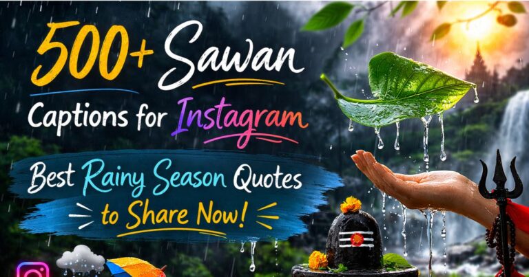 500+ Sawan Captions for Instagram