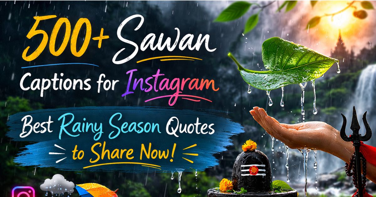 500+ Sawan Captions for Instagram