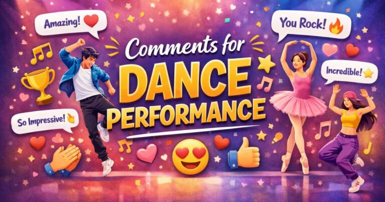 Comments for Dance Performance