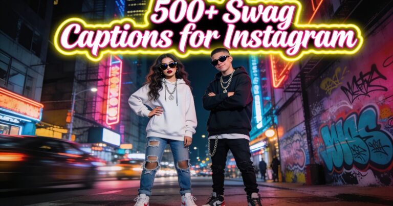 swag captions for instagram