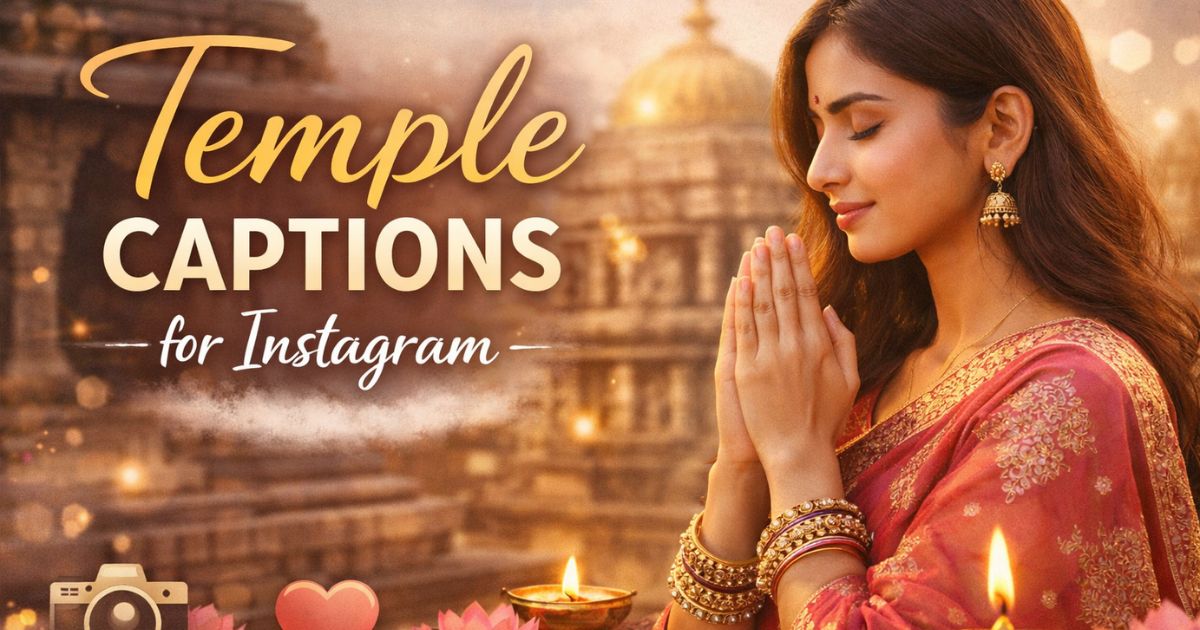 Temple Captions for Instagram
