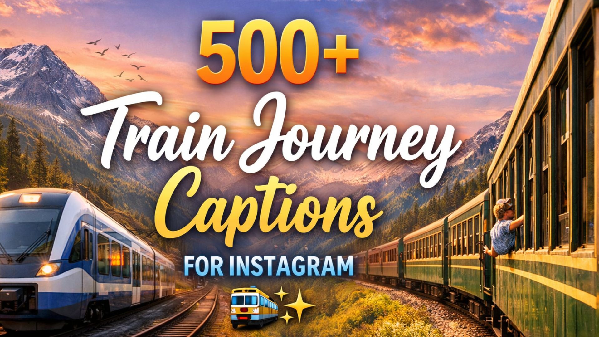 500+ Train Journey Captions for Instagram 🚆✨