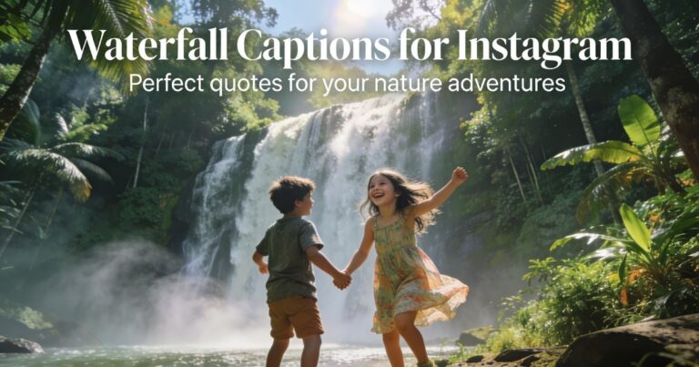 Waterfall Captions for Instagram