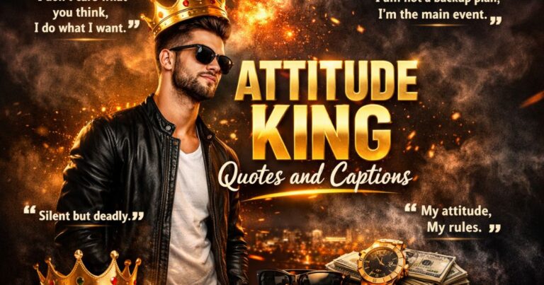 Attitude king quotes