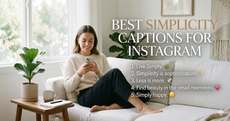 Best Simplicity Captions for Instagram