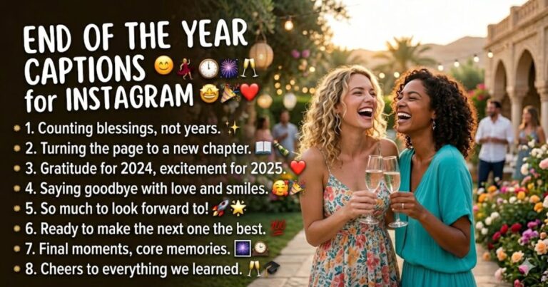 End of the Year Captions for Instagramaptions for Instagram