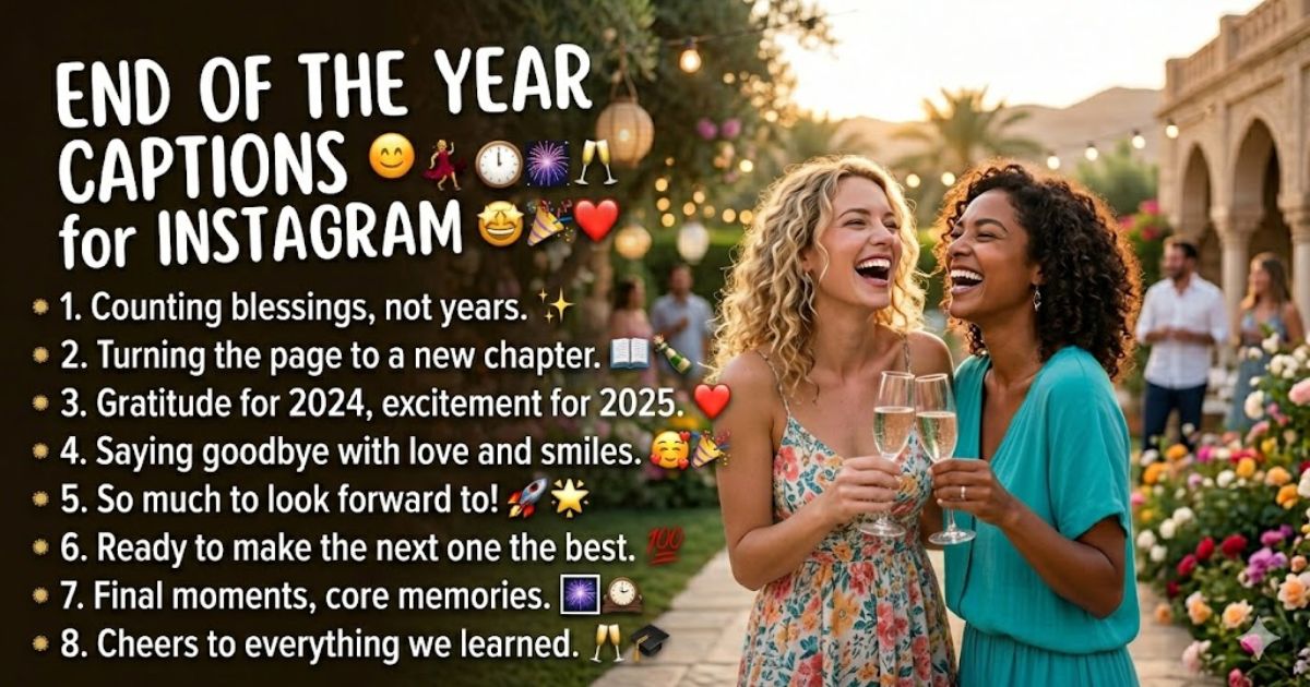 End of the Year Captions for Instagramaptions for Instagram