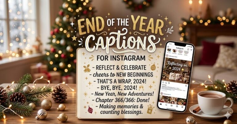 End of the Year Captions for Instagram