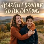 Heartfelt Brother Sister Captions