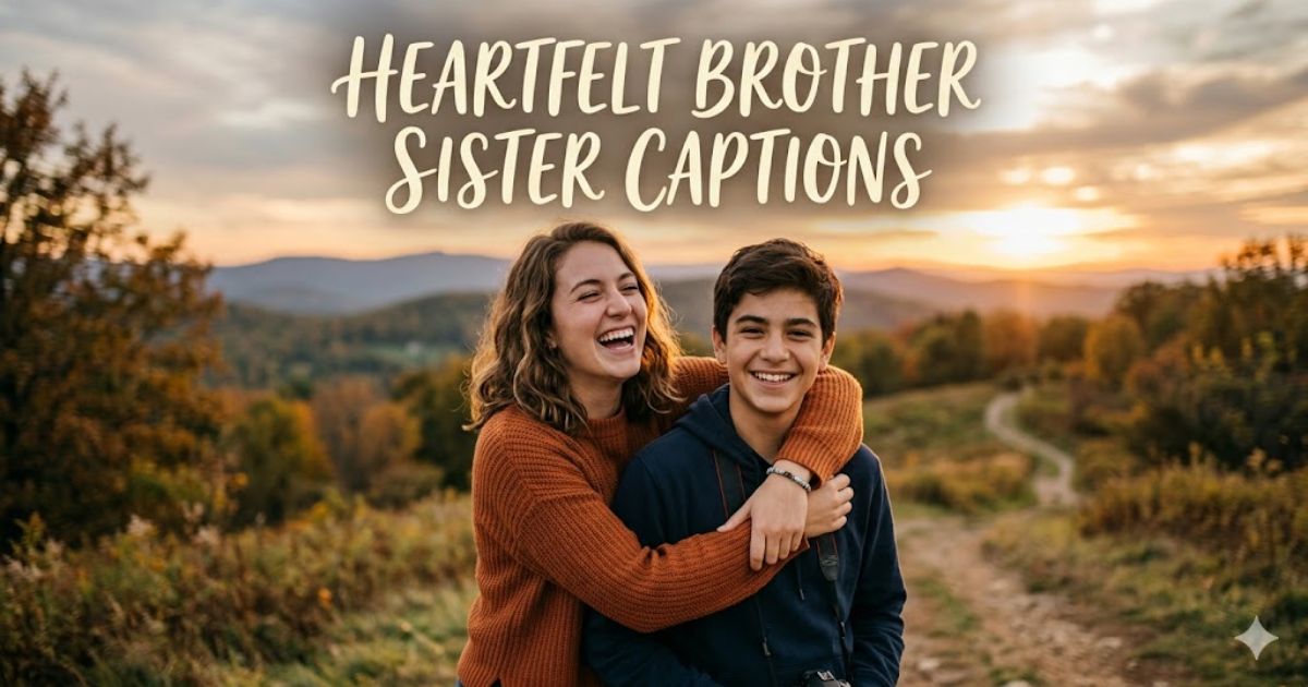 Heartfelt Brother Sister Captions