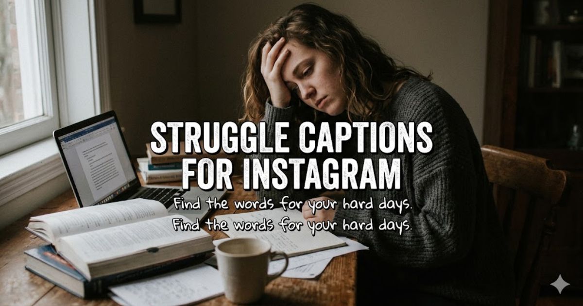Struggle Captions For Instagram